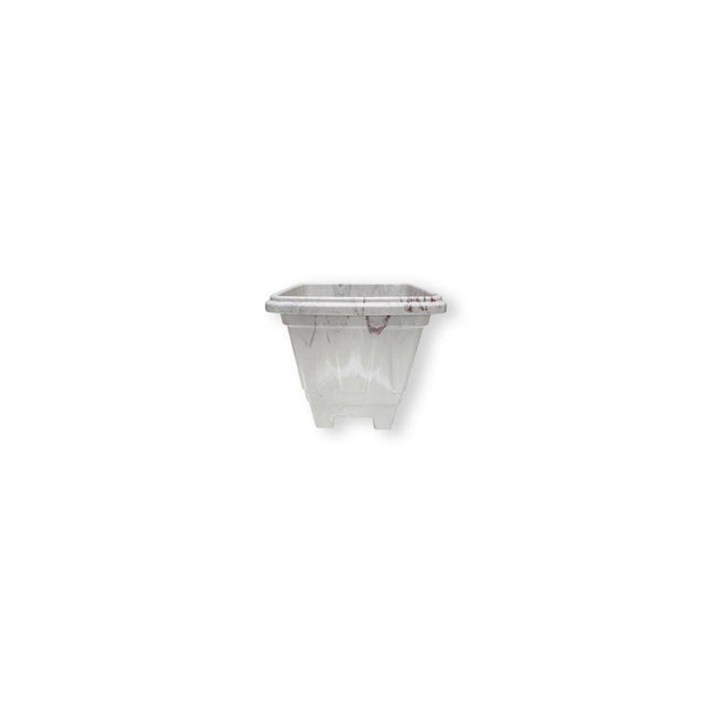 VASO MINI QUADRADO MARMORIZADO (9,5x8,5 CM) - 330ML