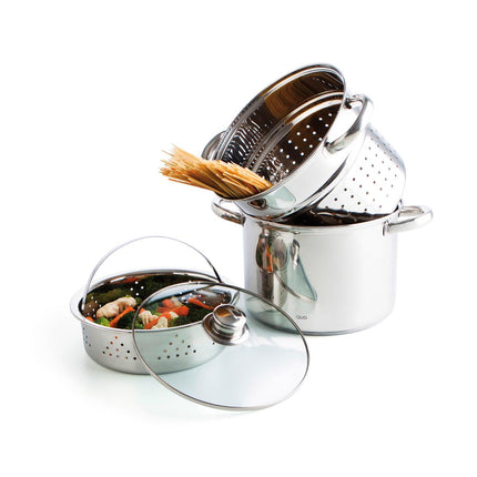 Juego 3 piezas pasta&vapor Gastro Fresh Quid