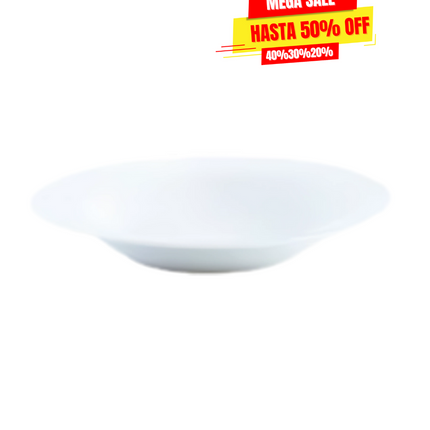 PLATO HONDO 21,5CM BLANCO PORC BASIC QD