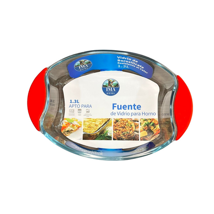FUENTE DE VIDRIO OVAL 1300ML