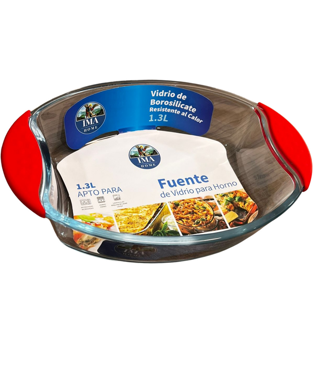 FUENTE DE VIDRIO OVAL 1300ML