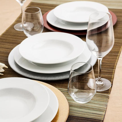 PLATO LLANO 27 CM  BLANCO PORC BASIC QD